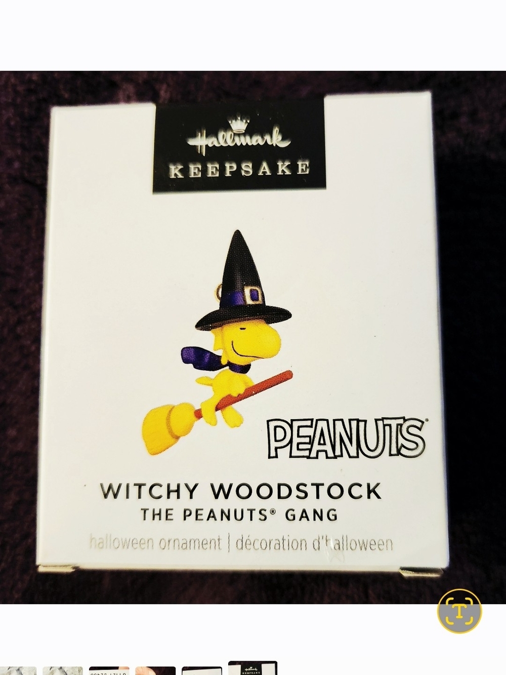 2024 Hallmark Keepsake Peanuts Witchy Woodstock Halloween Ornament-Rare Find!